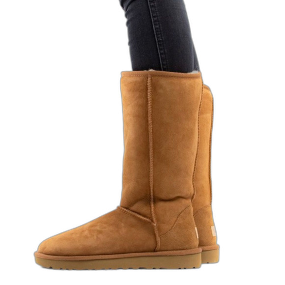 Ugg Classic Tall Mid-Calf Suede Boot Chestnut Tan Size 9 - Picture 1 of 16
